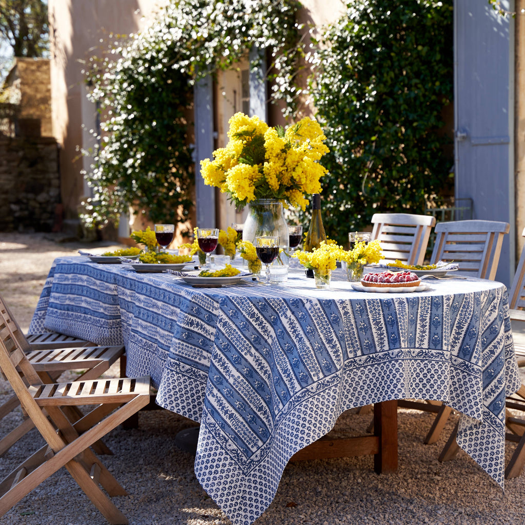 Provence Avignon Blue & Marine Tablecloth