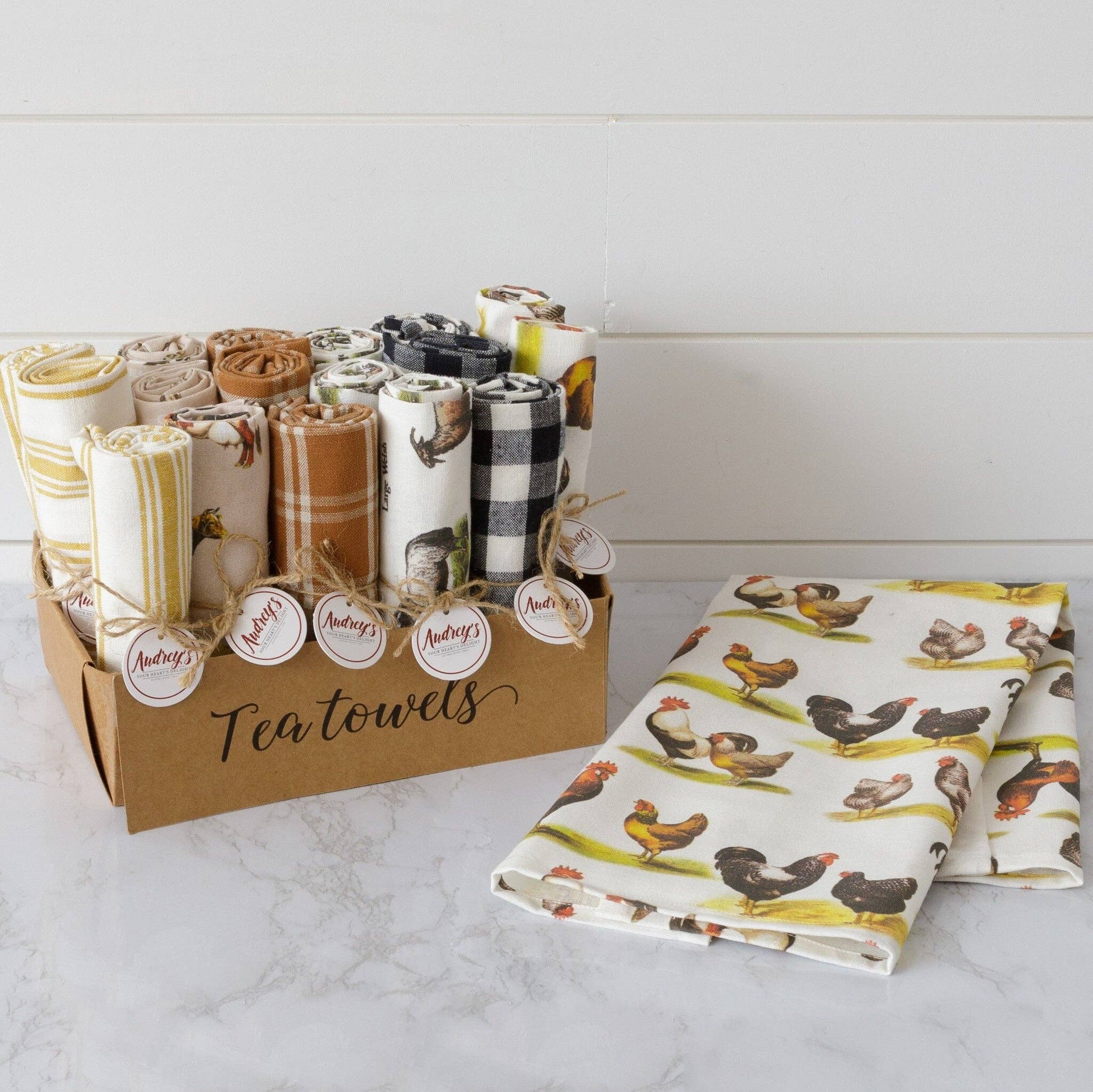 Tea Towels - Farm Print