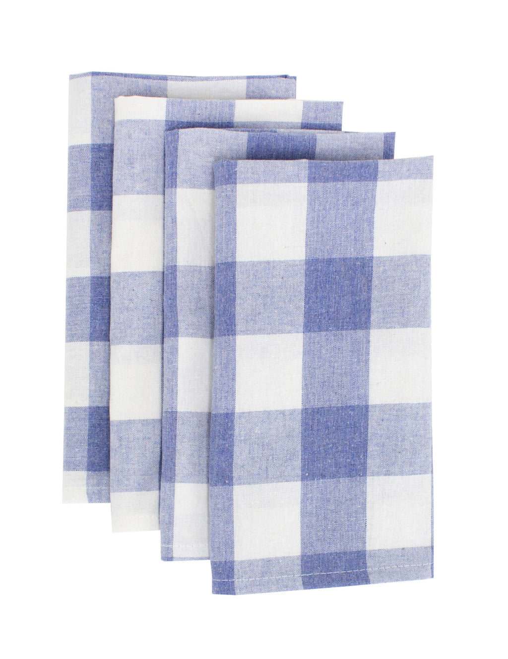 Blue-White Buffalo Plaid Cloth Dinner Napkin