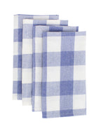 Blue-White Buffalo Plaid Cloth Dinner Napkin