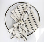 Modern Striped Linen-poly Cloth Dinner Napkin