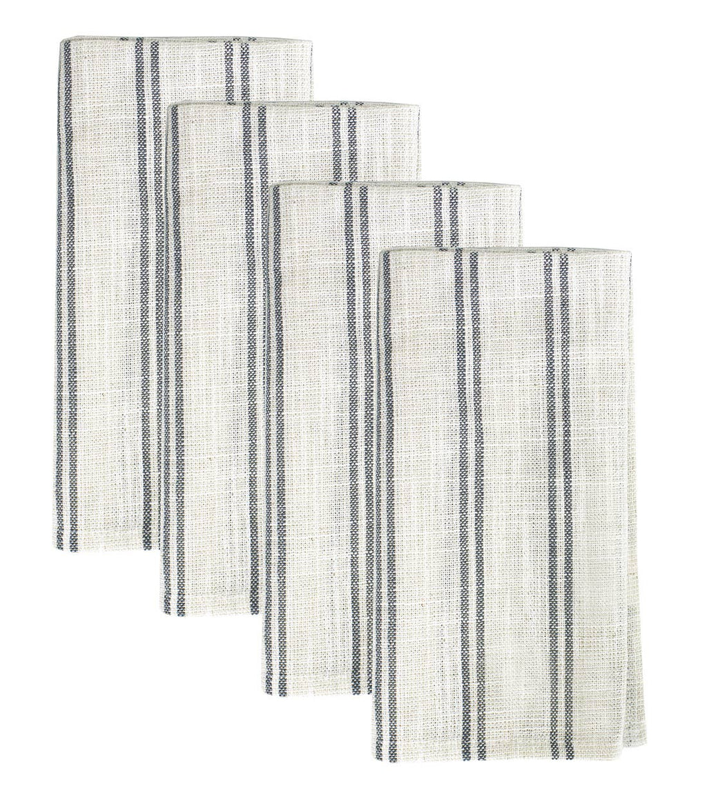 Modern Striped Linen-poly Cloth Dinner Napkin