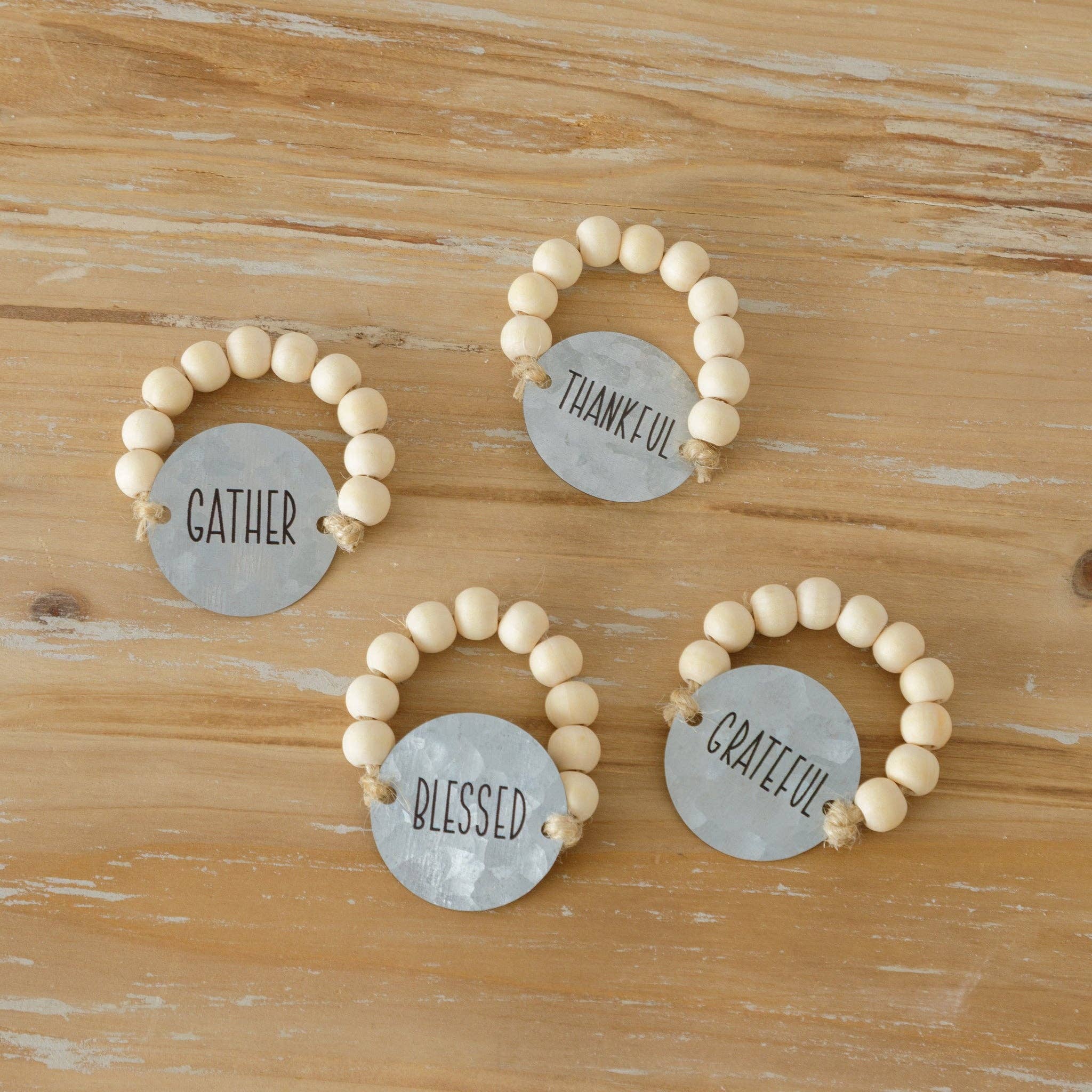 Napkin Rings, Set of 4