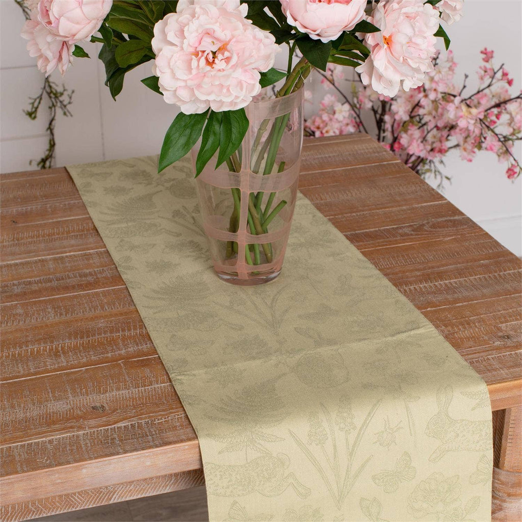 Rabbit & Fern Jacquard Table Runner