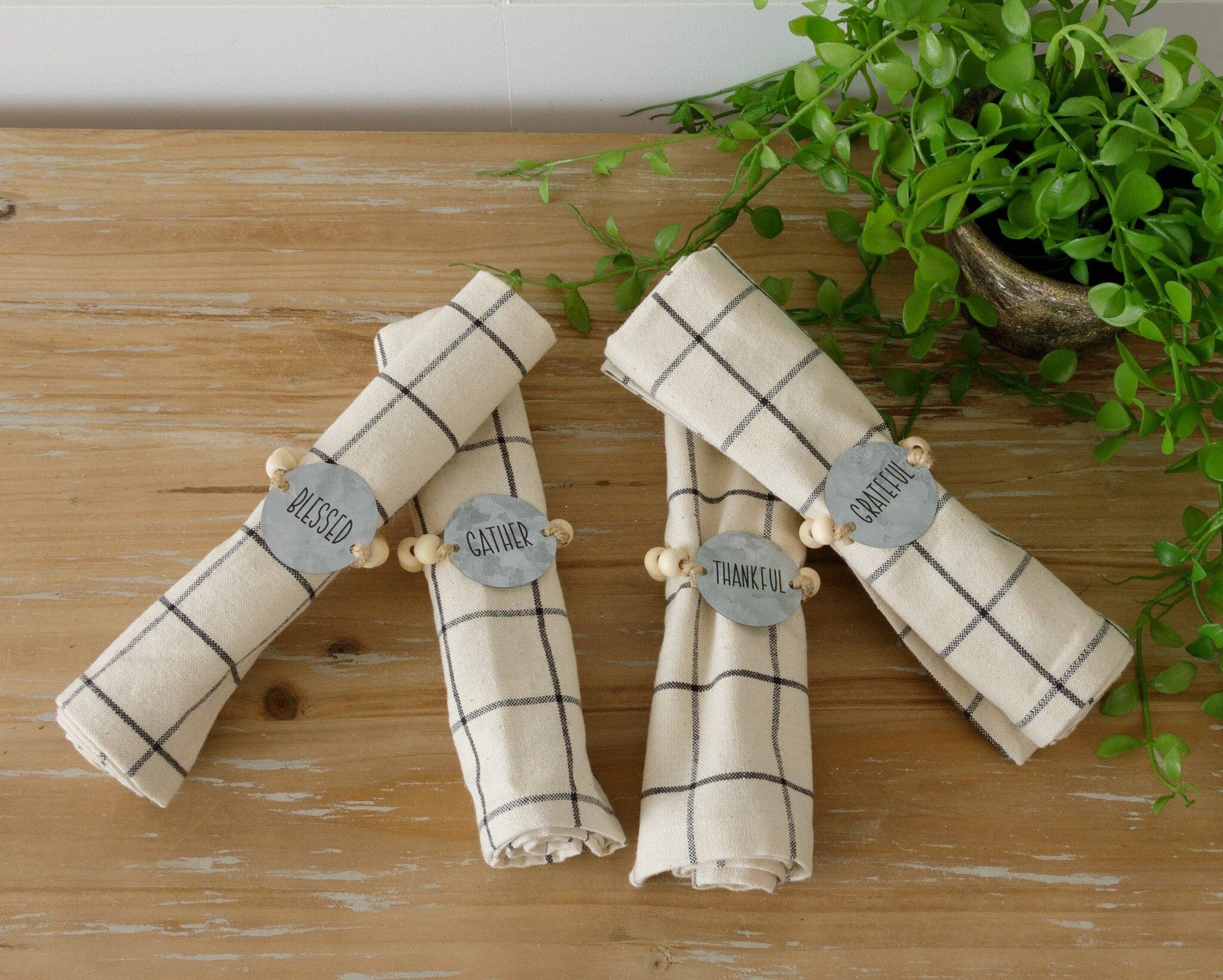 Napkin Rings, Set of 4