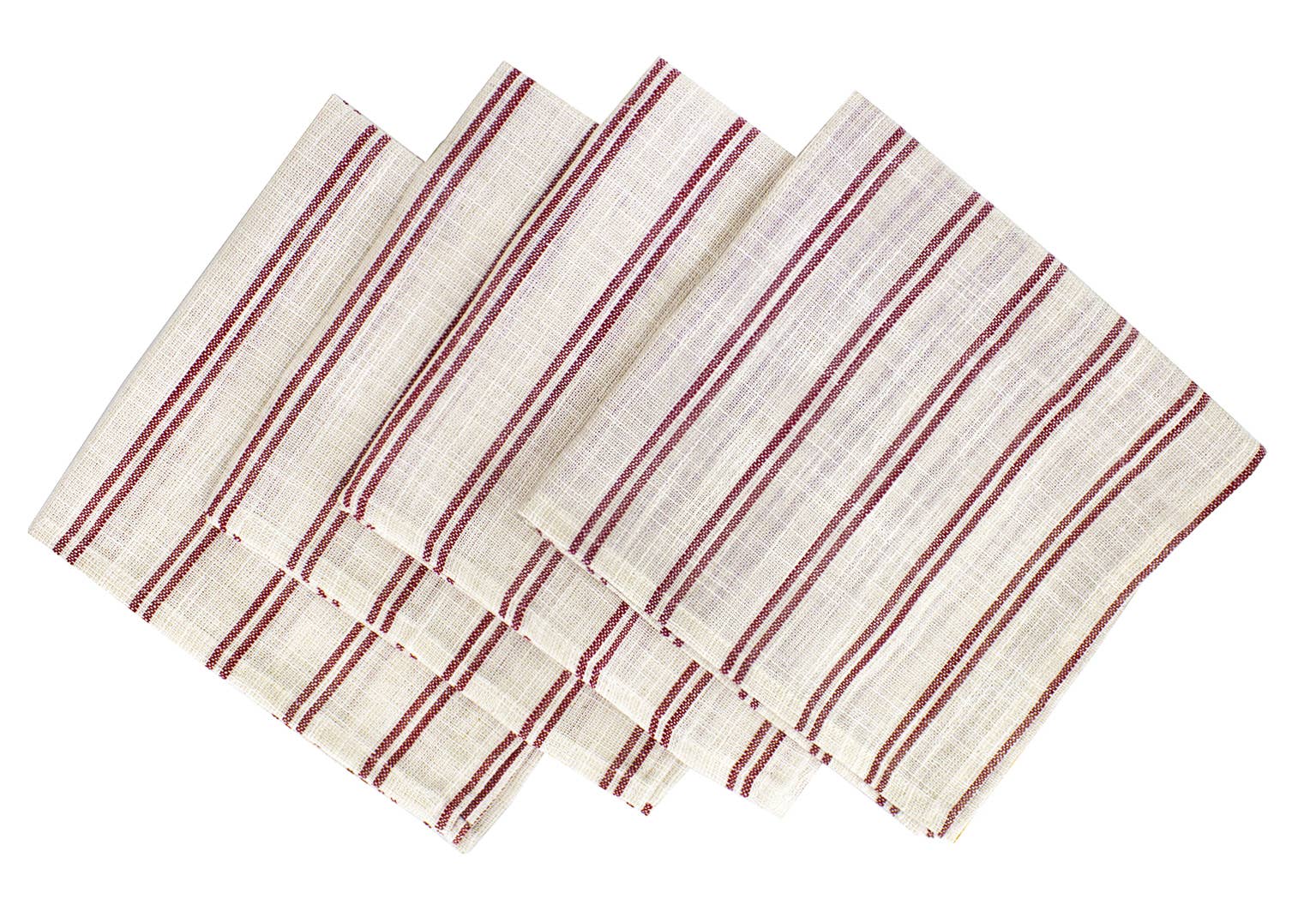 Modern Striped Linen-poly Cloth Dinner Napkin