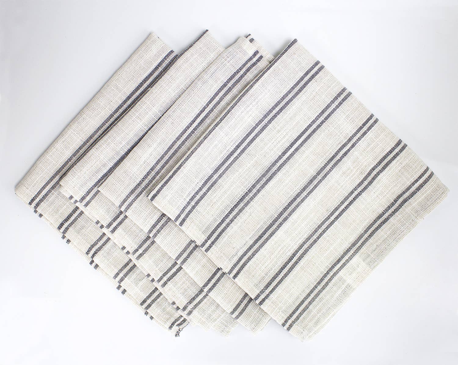 Modern Striped Linen-poly Cloth Dinner Napkin