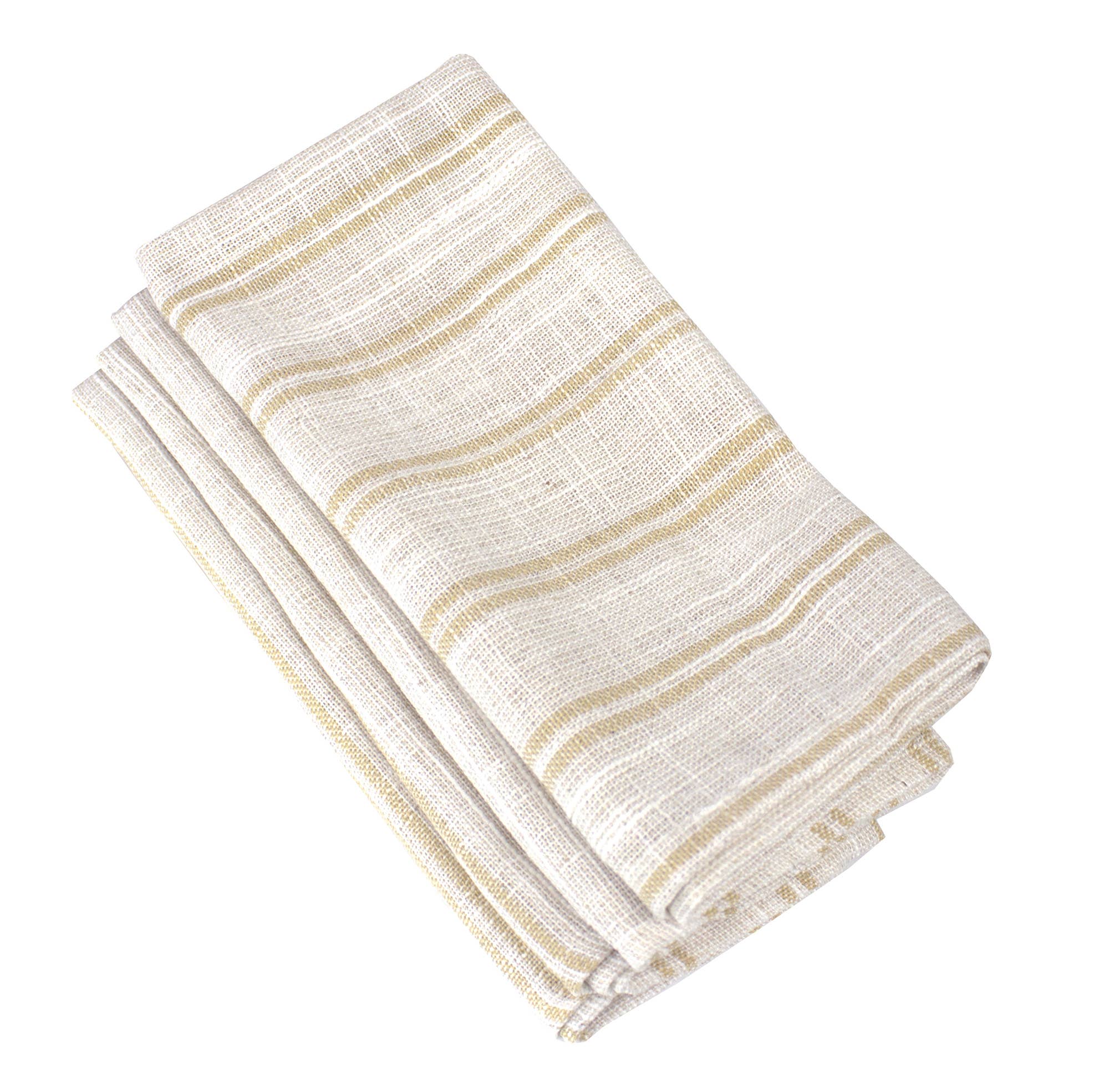 Modern Striped Linen-poly Cloth Dinner Napkin